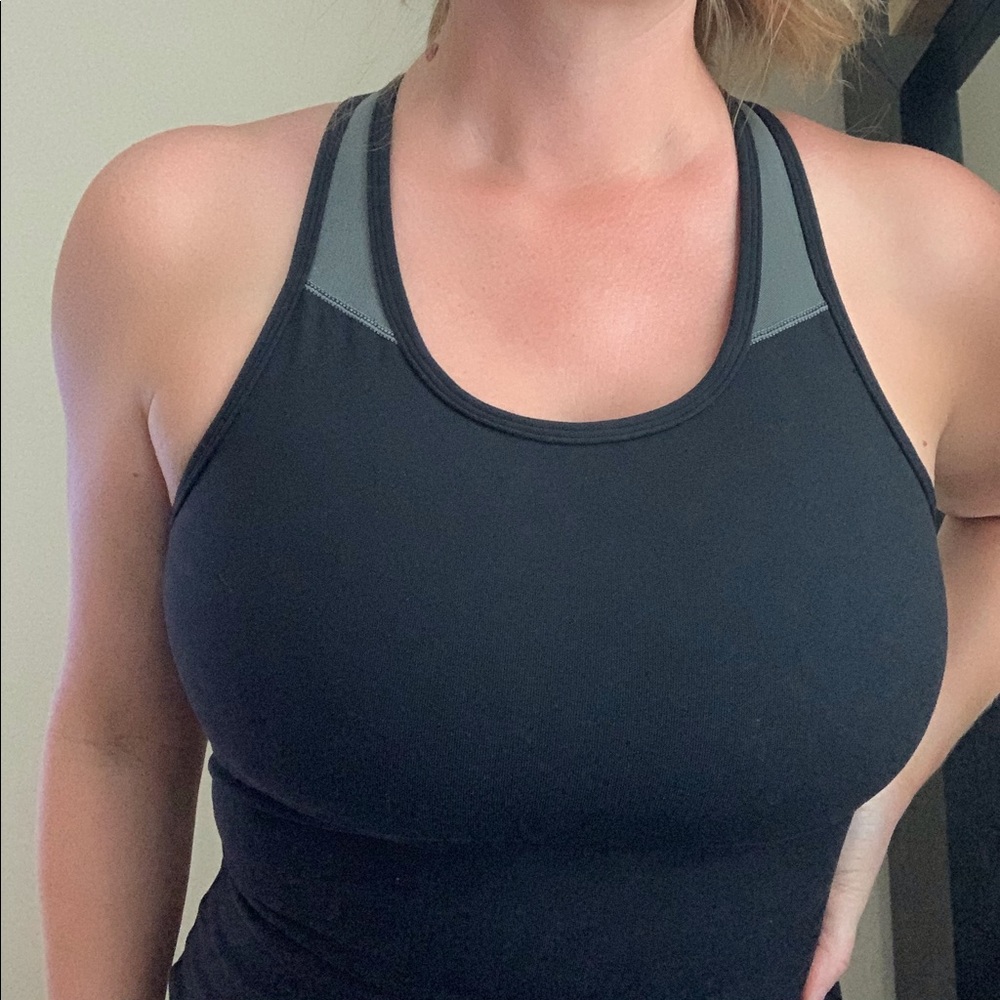 Lululemon Black & Grey Racerback Tank Top - Picture 2 of 3